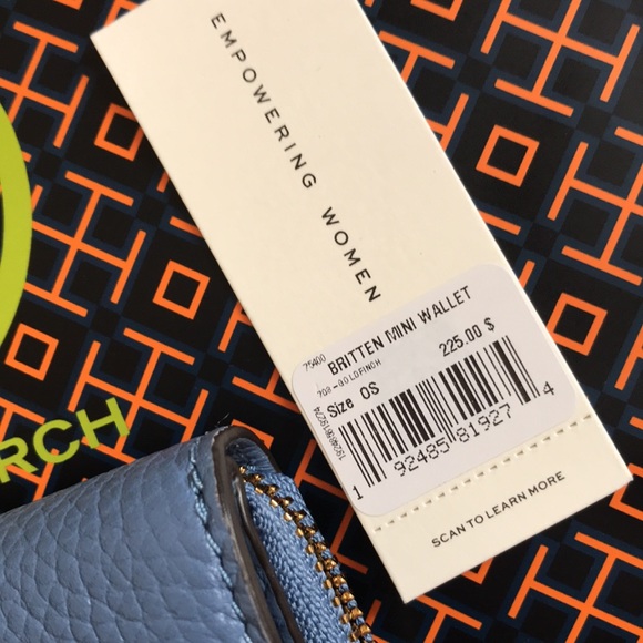 Tory Burch Mini wallet(blue) - Picture 6 of 9